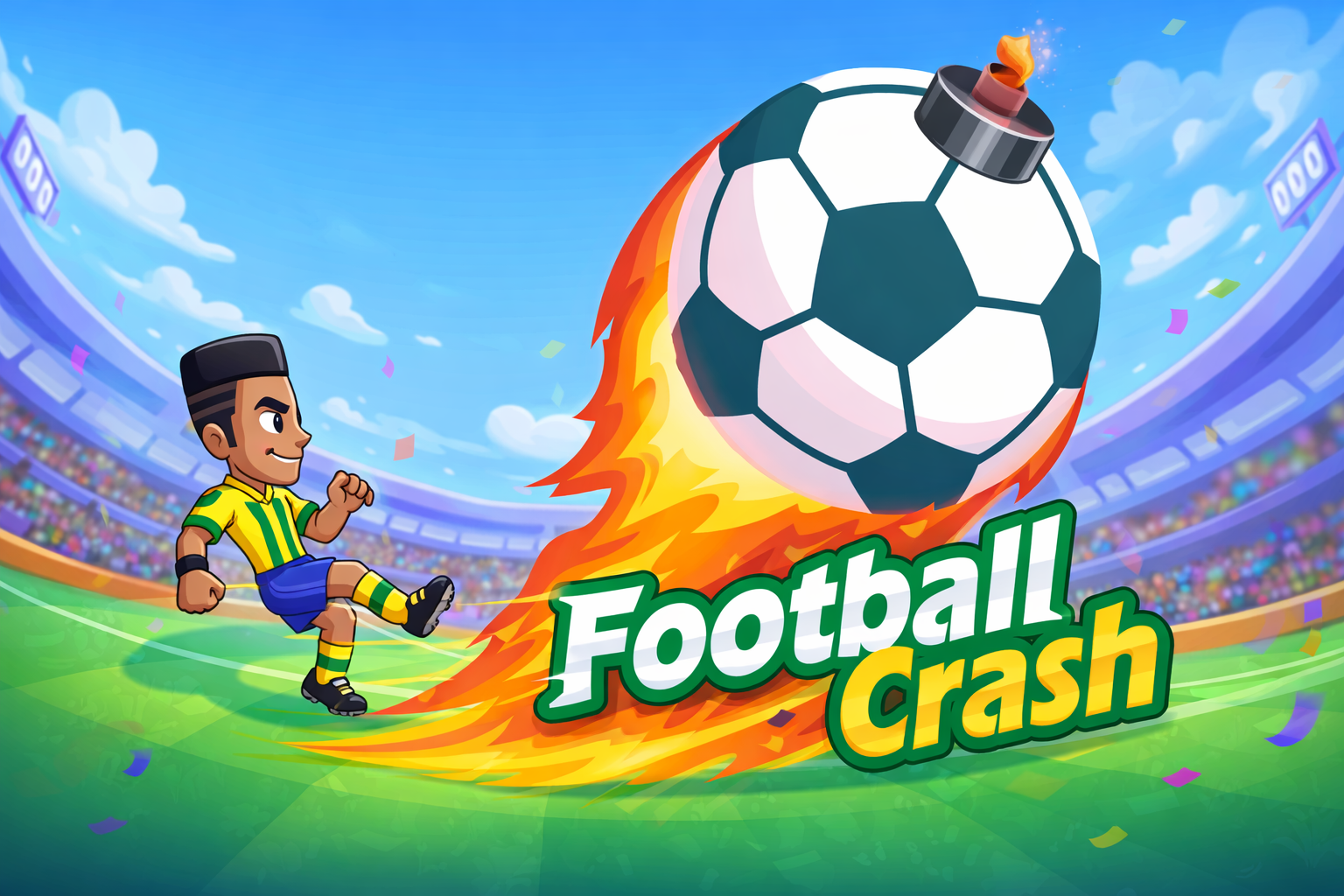 football crash game main screen